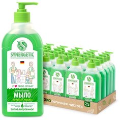 Synergetic Мыло жидкое биоразлагаемое для мытья рук и тела Луговые травы 500 мл - Упаковка 25 Шт.