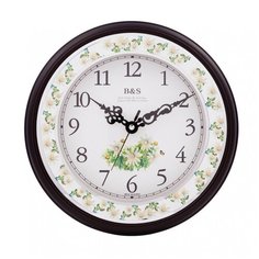 Часы настенные кварцевые B & S 2202 белый