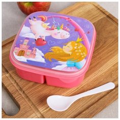 Ланч-бокс Sima-land с ложкой "Единорог", 400 мл Сима ленд