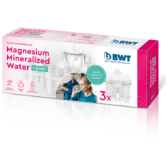 Комплект картриджей для кувшинов BWT Magnesium Mineralized Water + Zinc Обогащение магнием и цинком, 3 шт.