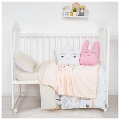 Плед двухслойный Крошка Я Золотые сны, 85*100 см, велсофт