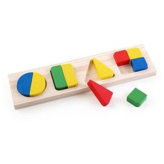 Деревянная игрушка Томик "Доска &ndash; вкладыш", Геометрия большая (322)
