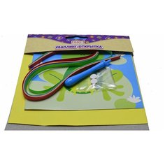 Квиллинг-открытка, Лягушка, 13,5*13,5 см Fancy Creative