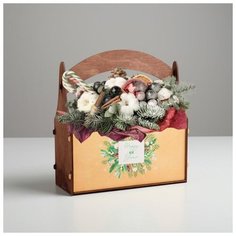 Кашпо Дарите Счастье новогоднее, "Бычок", 23*9,5*26,5