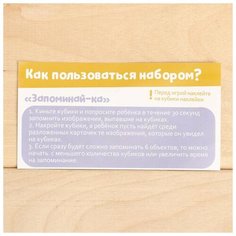 Развивающий набор ZABIAKA "Умные кубики" (4927663)