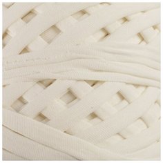 Пряжа трикотажная Saltera широкая, 100 м*300 г, 7-9 мм, 20 молочная