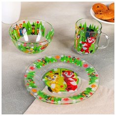 Набор детской посуды Sima-land "Лео и Тиг", 3 предмета Сима ленд