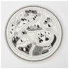 Коврик детский игровой Крошка Я "Путешествие", d 90 см, 100% хлопок (4429031)