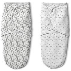 Конверт на липучке Swaddleme Luxe With Easy Change, размер S/M, (2 шт.), слоники/треугольники Summer Infant