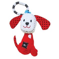 Подвесная игрушка Жирафики Щенок Макс (939346) белый/красный