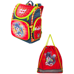 Hummingbird Ранец Darling the cat (NK4), красный