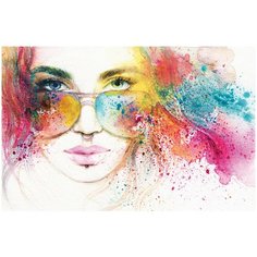 Фотообои флиз. WM-110NW (Девушка в очках) 400*260 4680030566774 Poster Market