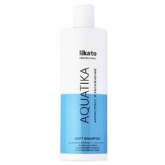 Likato Professional/ Шампунь AQUATIKA. Увлажняющий. Для сухой и нормальной кожи головы. Без агрессивных сульфатов. С протеинами пшеницы и соком алоэ вера. 400 мл.