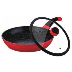 Сковорода MEISTERKLASSE MK-1035-24 красная из литого алюминия с гранитным покрытием 24 см.