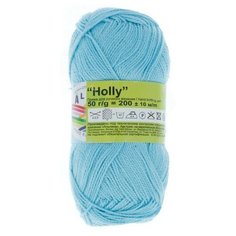 Пряжа Alpina "HOLLY" 100% мерсеризованный хлопок №122 голубой - 10 мотков по 50 г