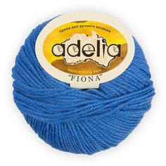 Пряжа Adelia "FIONA" 50% шерсть, 50% акрил №330 яр.голубой - 10 мотков по 50 г