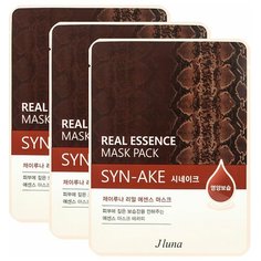 Набор: Тканевая маска с пептидом Syn-Ake, 25мл, Jluna, 3 шт Juno