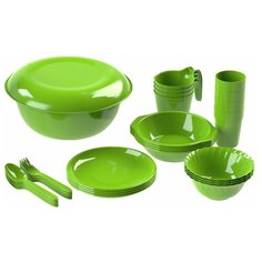 Набор посуды для пикника InHome "Выходные" на 4 персоны из 30 предметов