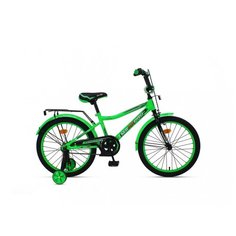 Детский велосипед MaxxPro ONIX 20 зелёно-чёрный с боковыми колесами