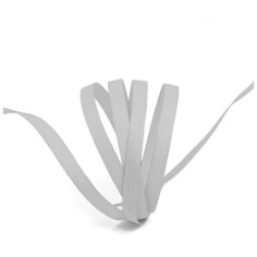 Лента Ideal репсовая в рубчик шир.6мм цв. 007 (092) св.серый уп.27,42м