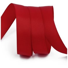 Лента Ideal репсовая в рубчик шир.25мм цв. 260 бордовый уп.27,42м