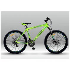 Велосипед MaxxPro KATAR 26 PRO зелёно-чёрный