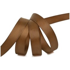 Лента Ideal репсовая в рубчик шир.15мм цв. 814 коричневый уп.27,42м