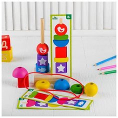 Пирамидка Лесная мастерская 9 деталей (4282598)