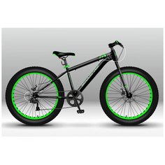 Велосипед MaxxPro FAT X24 зелёно-чёрный