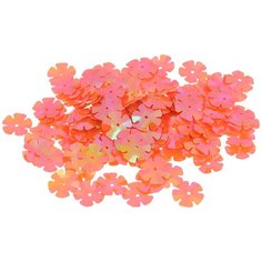 Пайетки "Ideal", цвет: оранжевый (327), 14 мм, 50 г. ТВY.FLK465.327