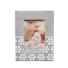 Фоторамка Fotografia фоторамка FFL - 826, 10x15 см., цветы, серая