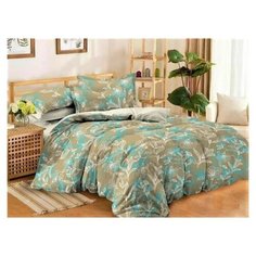 Комплект постельного белья Миланика, Сновидения, 2 спальный с простыней Евро, Сатин-твил, Хлопок, наволочки 70х70 2 шт. Milanika