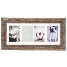 Фоторамка Fotografia мультирамка 4 фото (4/10х15) FFC - 2047 коричневая