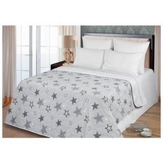 Покрывало Миланика Богема, поплин, хлопок, стёганное, двухстороннее, евромакси,Звездный Milanika