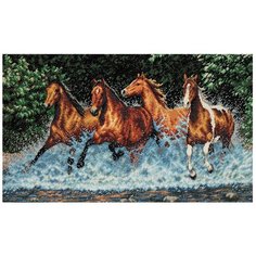 Dimensions Набор для вышивания Galloping Horses (Бегущие лошади) 46 х 25 см (35214)