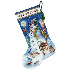 Dimensions Набор для вышивания Сапожок. Снеговик и друзья 41 см (70-08839)