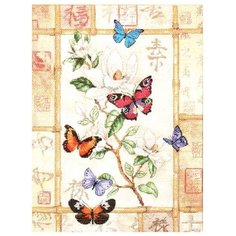 Dimensions Набор для вышивания крестиком Сверкающая бабочка 20 х 46 см (35063)