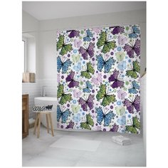 Штора для ванной JoyArty Бабочковое покрытие 180х200 (sc-8121)