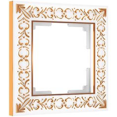 Werkel W0011523/ Рамка на 1 пост Antik (белое золото)