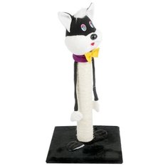 Когтеточка столбик Зооник напольная Кошка для кошек 34 х 34 х 65 см сизаль (1 шт)