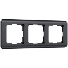 Рамка из пластика на 3 поста Stream графит Werkel W0032104/ Рамка на 3 поста Stream (графит)