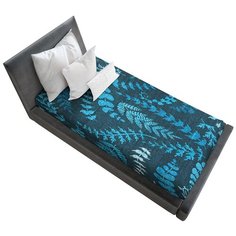 Простыня натяжная Ambesonne с принтом "Цветочный отпечаток", 90х200 см