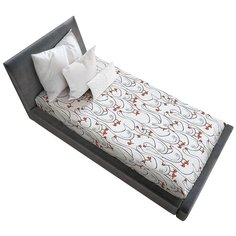 Простыня натяжная Ambesonne с принтом "Гуси-Гуси", 90х200 см