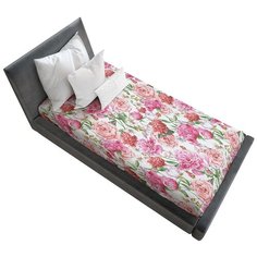 Простыня натяжная Ambesonne с принтом "Теплые оттенки роз", 90х200 см