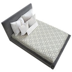 Простыня натяжная Ambesonne с принтом "Лепесточные круги", 140х200 см