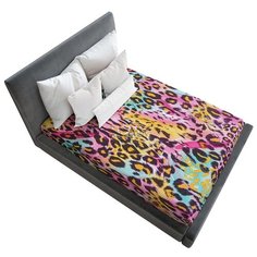 Простыня натяжная Ambesonne с принтом "Яркий леопард", 160х200 см