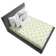 Простыня натяжная Ambesonne с принтом "Точечный вид", 140х200 см