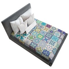 Простыня натяжная Ambesonne с принтом "Фантазийный ручей", 180х200 см