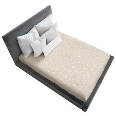 Простыня натяжная Ambesonne с принтом "Листовые линии", 180х200 см