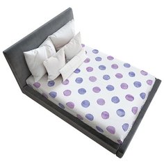 Простыня натяжная Ambesonne с принтом "Классический в горошек", 160х200 см